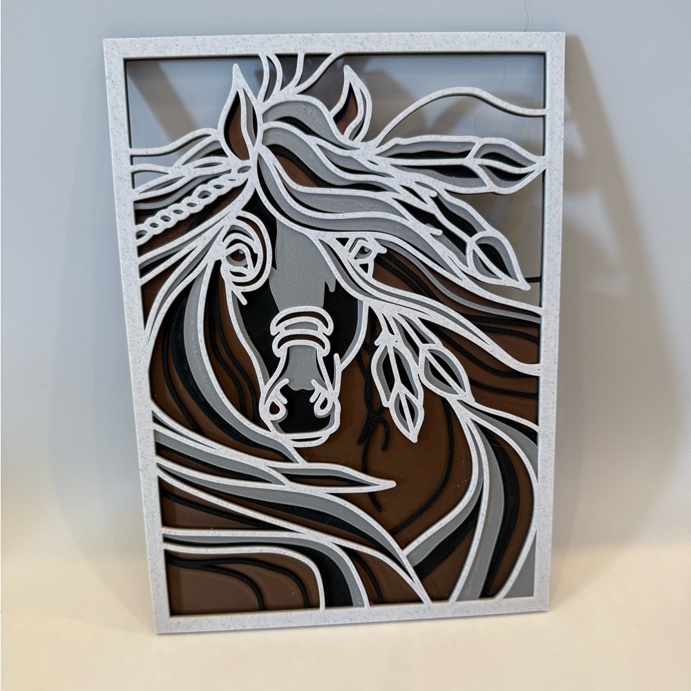 3D Printed Horse Art